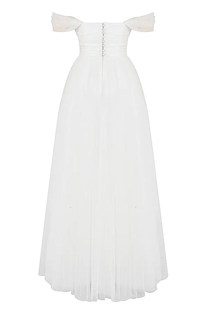 Fairytale White Tulle Bridal Gown
