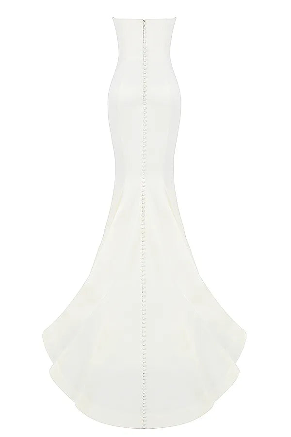 Giselle Ivory Satin Strapless Bridal Gown