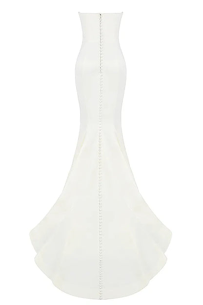 Giselle Ivory Satin Strapless Bridal Gown