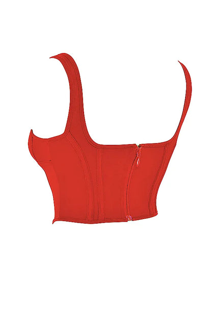 Edetta Scarlet Mesh Corset
