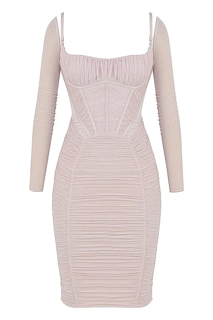 Freyja Crystal Gathered Corset Dress