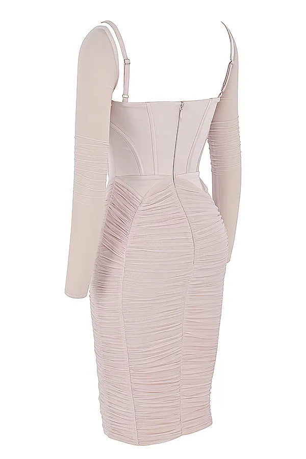 Freyja Crystal Gathered Corset Dress