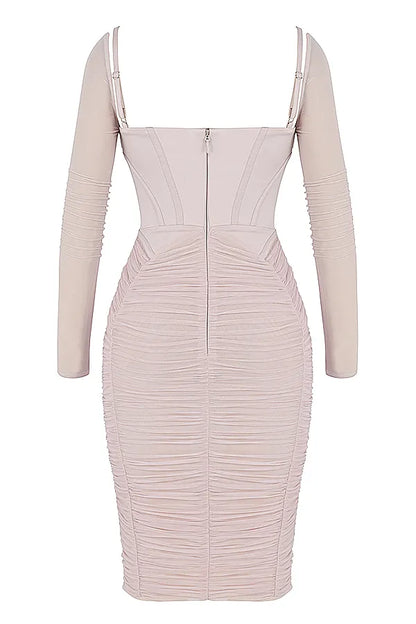 Freyja Crystal Gathered Corset Dress
