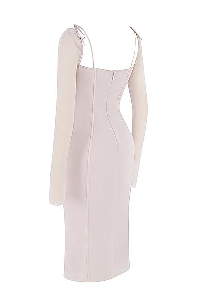 Ophelia Crystal Cutout Midi Dress