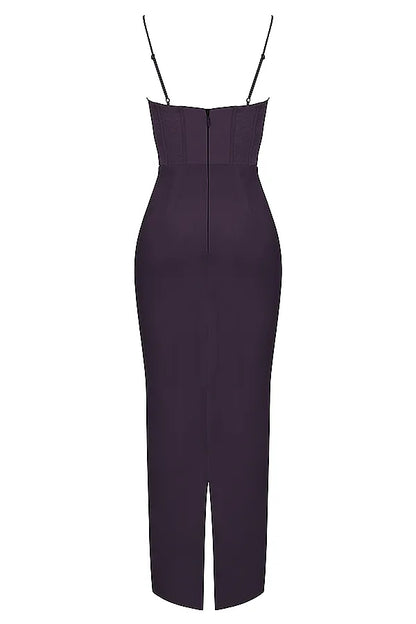 Charmaine Night Shade Corset Maxi Dress