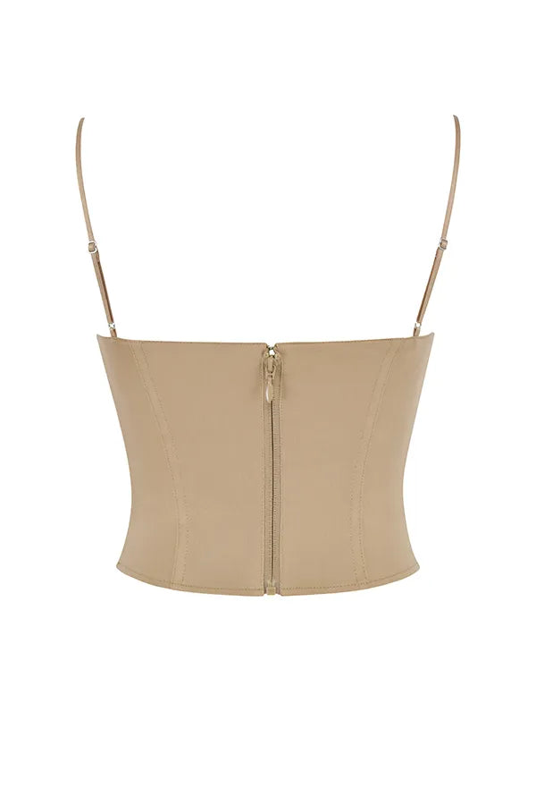 Flavia Beige Sculpting Corset