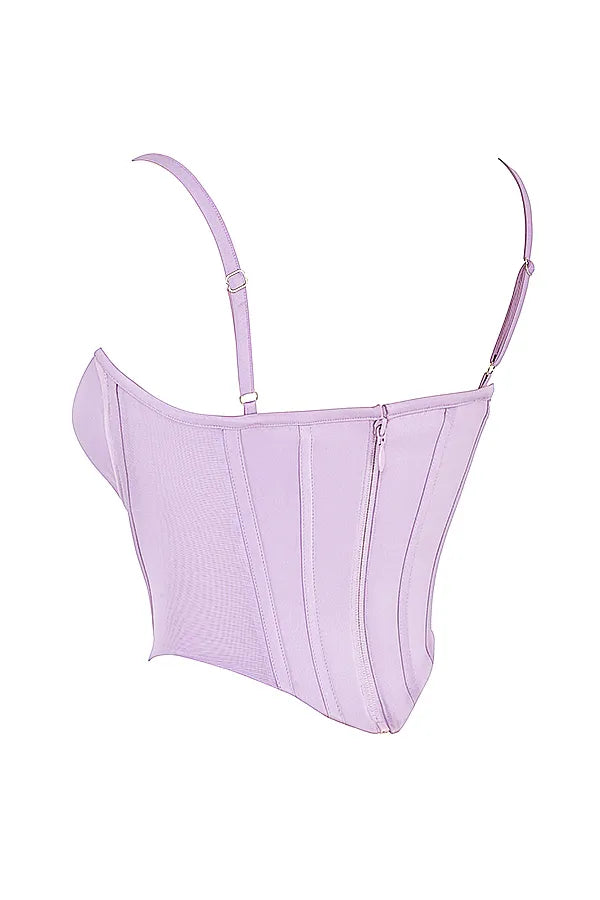 Tamsin Orchid Satin Corset
