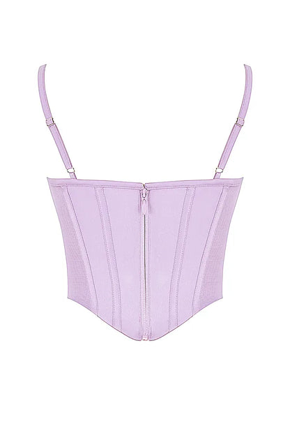 Tamsin Orchid Satin Corset