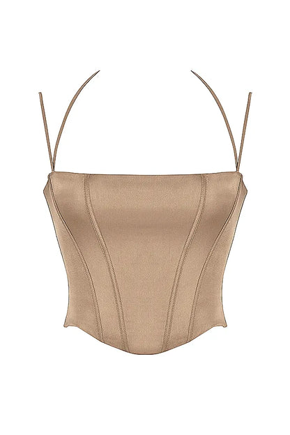 Chantelle Latte Satin Corset