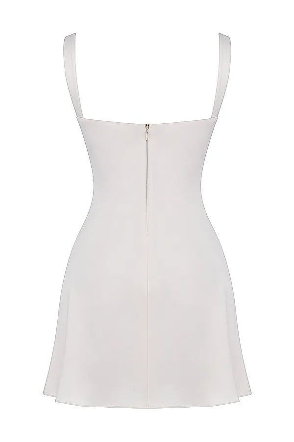 Kara Vintage Cream Mini Dress