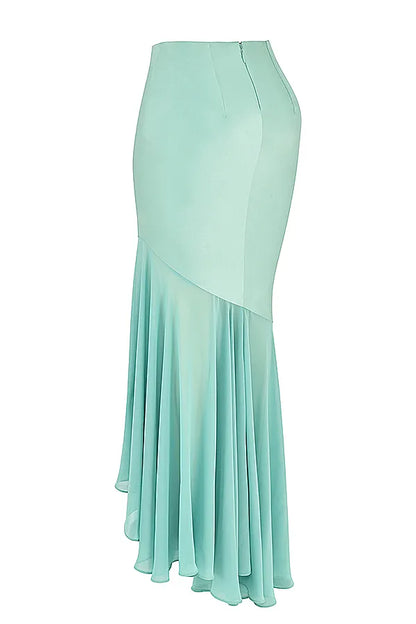 Lila Jade Ruffle Maxi Skirt