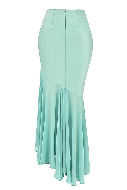 Lila Jade Ruffle Maxi Skirt