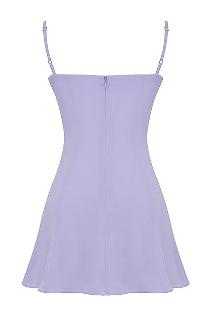 Christiana  Lavender Mini Dress