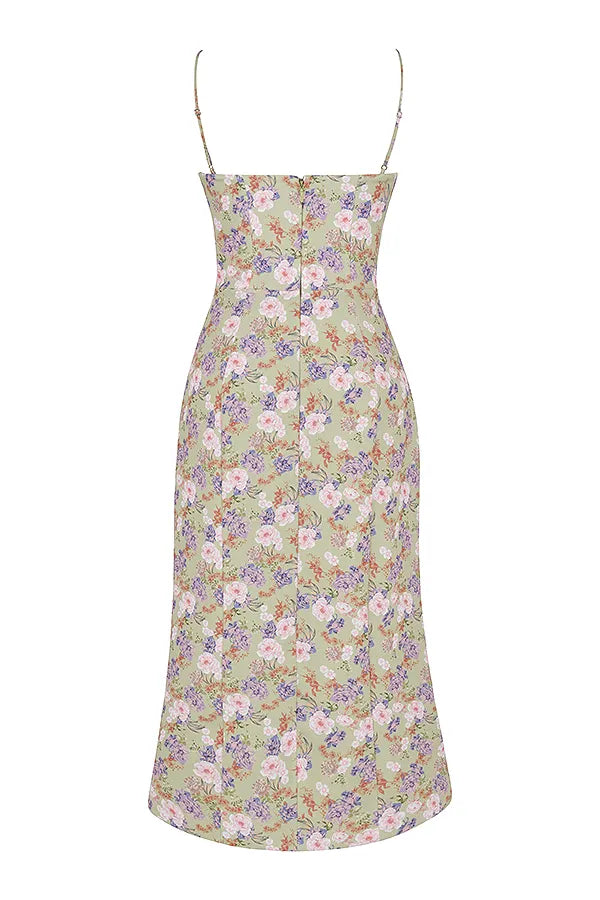 Charlotte Peony Print  Midi Sundress