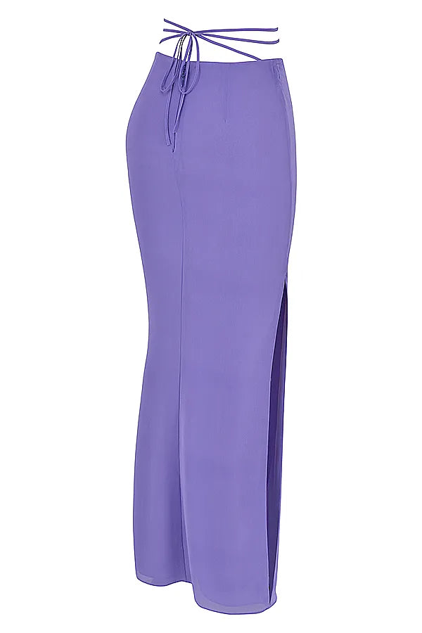 Amalfi Violet Cutout Maxi Skirt