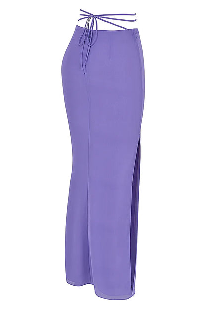 Amalfi Violet Cutout Maxi Skirt