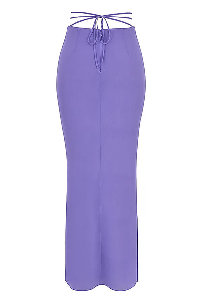 Amalfi Violet Cutout Maxi Skirt