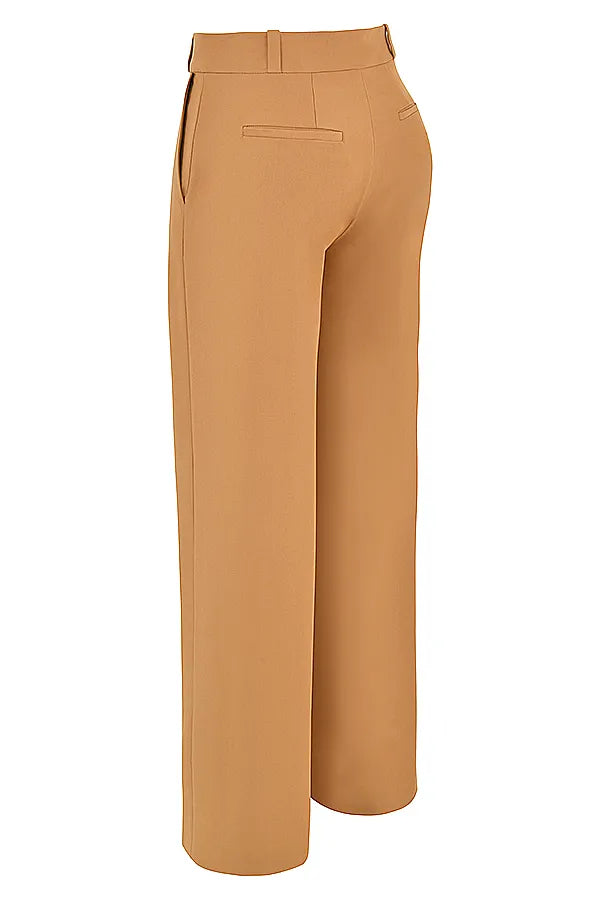 Cameron Caramel Relaxed Tailored Trousers