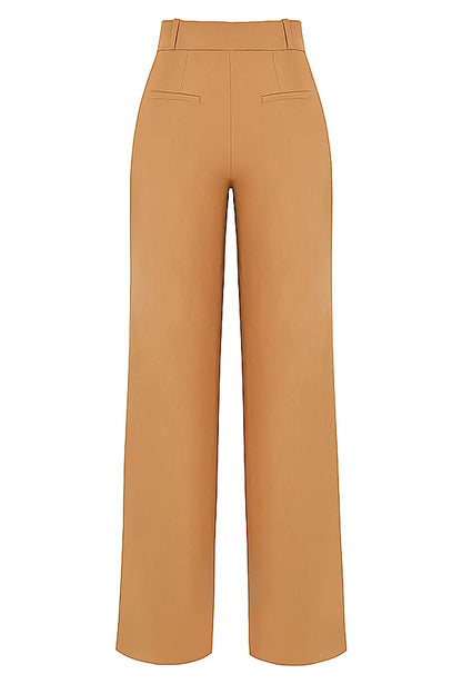 Cameron Caramel Relaxed Tailored Trousers