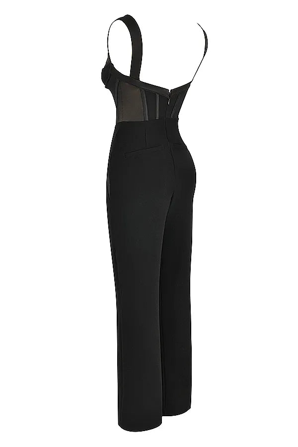 Mylene Black Corset Jumpsuit