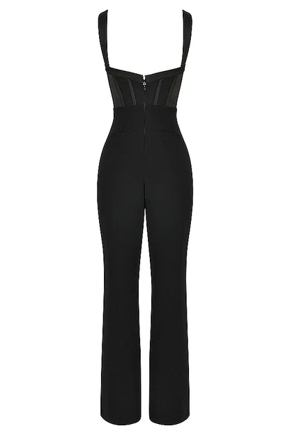 Mylene Black Corset Jumpsuit