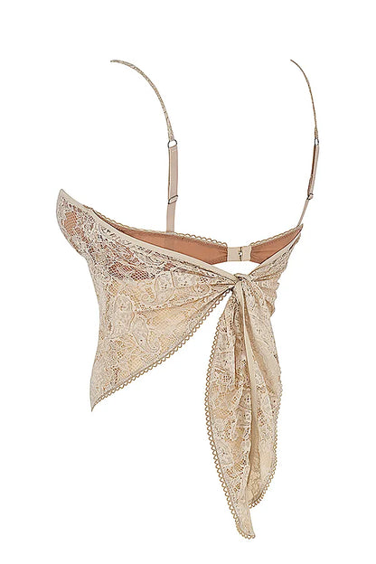 Fernanda Cream Paisley Lace Top