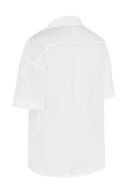 Carrie White Broderie Anglaise Shirt