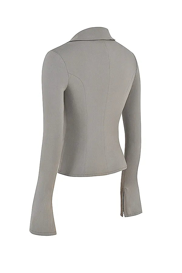 Zakira Smoke Fitted Shirt