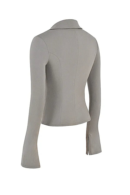 Zakira Smoke Fitted Shirt