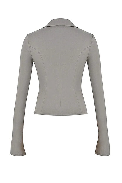 Zakira Smoke Fitted Shirt