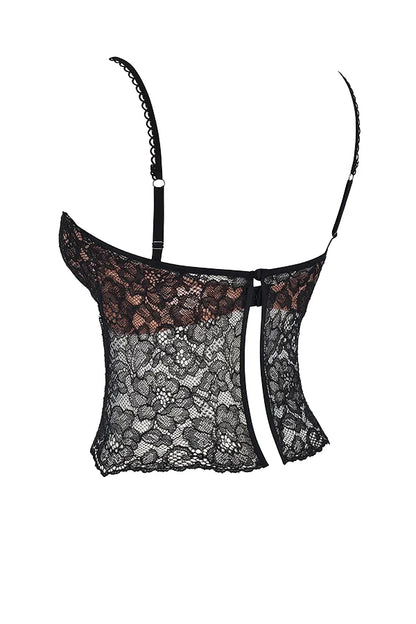 Jacinta Black Lace Cami Top