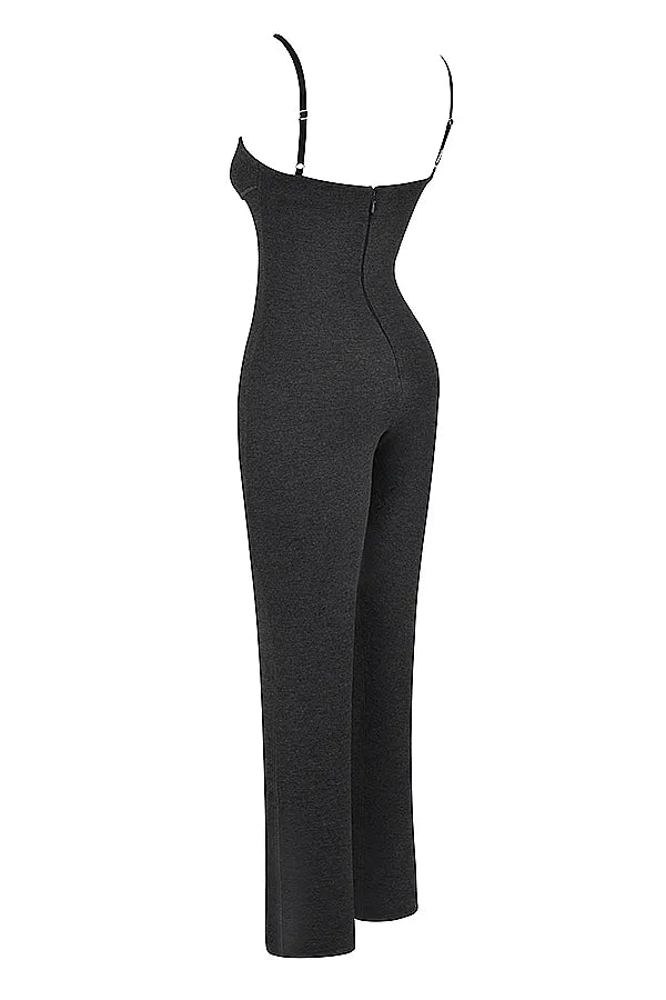 Luisa Charcoal Loungewear Jumpsuit
