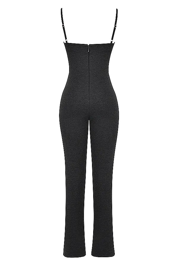 Luisa Charcoal Loungewear Jumpsuit