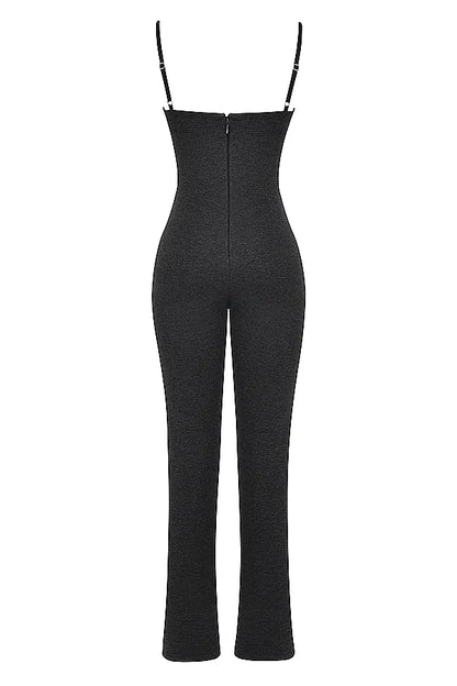 Luisa Charcoal Loungewear Jumpsuit
