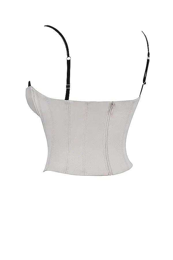 Luette Beige Satin Underwired Corset