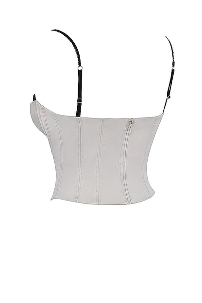 Luette Beige Satin Underwired Corset