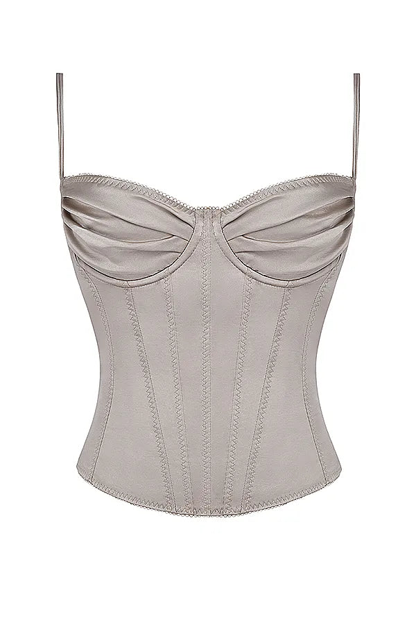 Chantal Champagne Satin Top