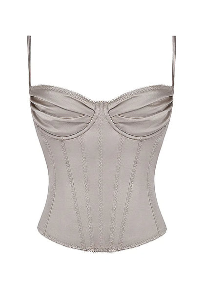 Chantal Champagne Satin Top
