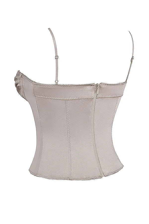 Chantal Champagne Satin Top