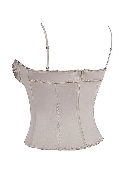 Chantal Champagne Satin Top