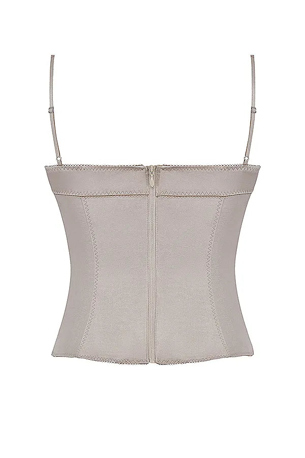 Chantal Champagne Satin Top