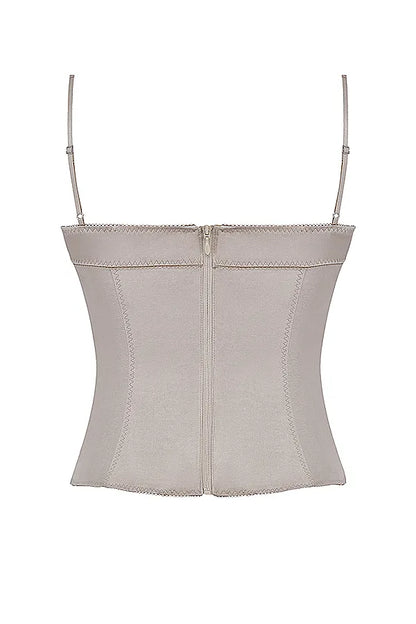 Chantal Champagne Satin Top