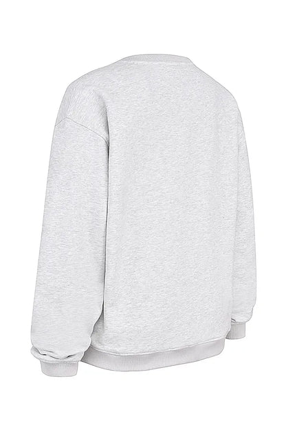 Haze Light Grey Marl Crew Neck Sweatshirt