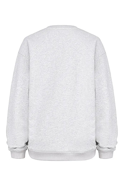 Haze Light Grey Marl Crew Neck Sweatshirt