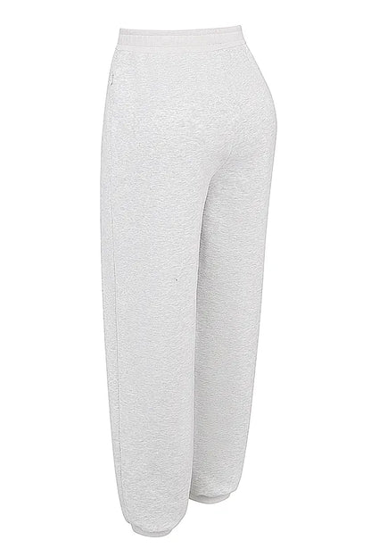 Coast Light Grey Marl Fleece Back Jogging Trousers