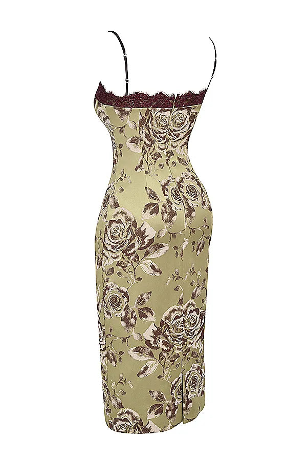 Cassia Floral Print Midi Dress