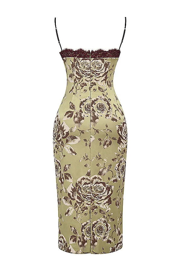 Cassia Floral Print Midi Dress