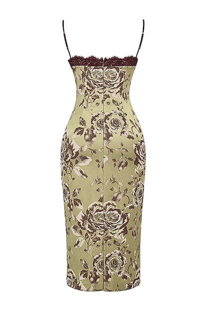 Cassia Floral Print Midi Dress