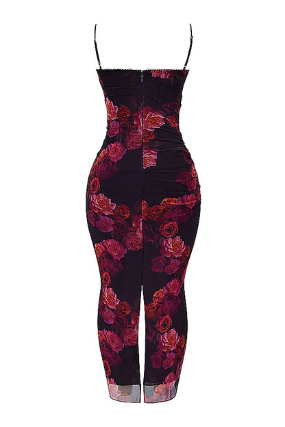 Nalini Romantic Floral Maxi Dress