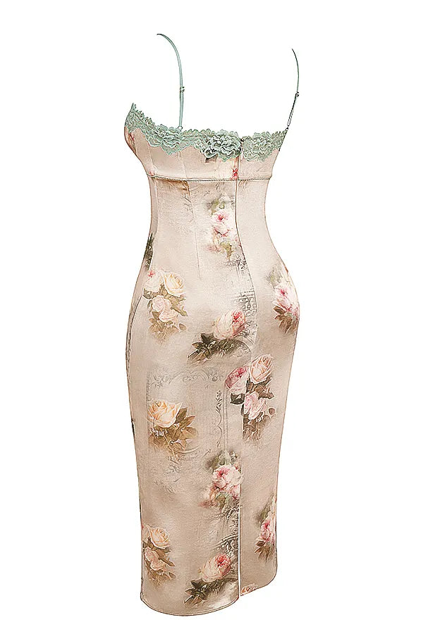 Venus Vintage Floral Midi Dress